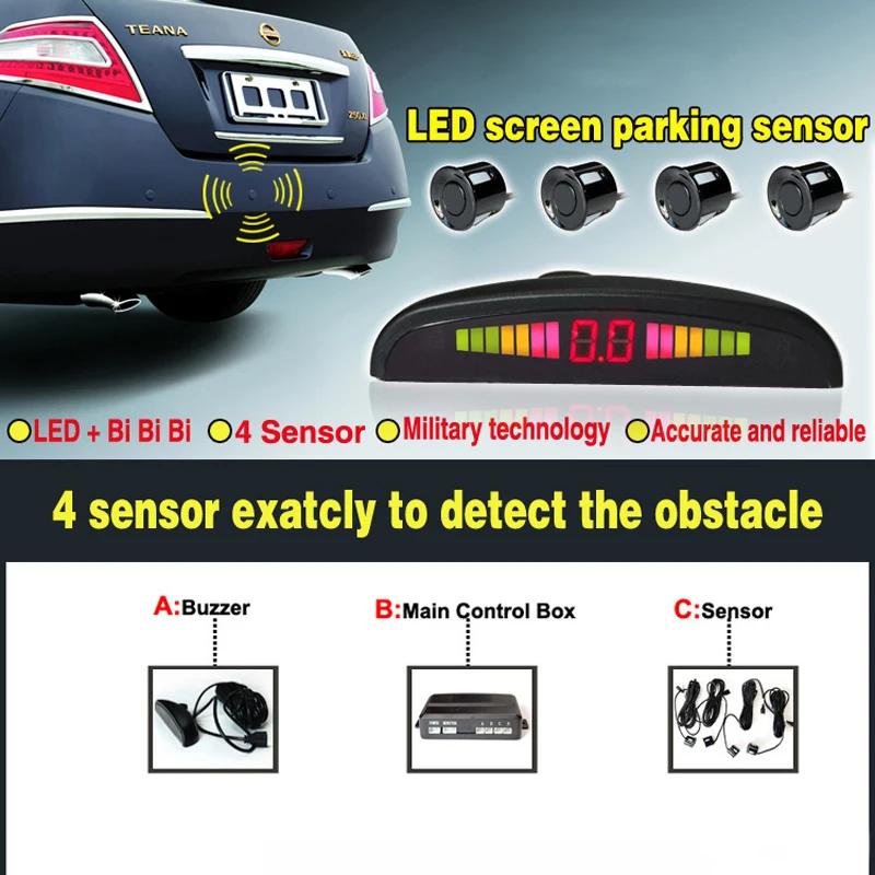 Kit de Radar de recul pour voiture, système de capteur de stationnement pour véhicule avec 4 capteur