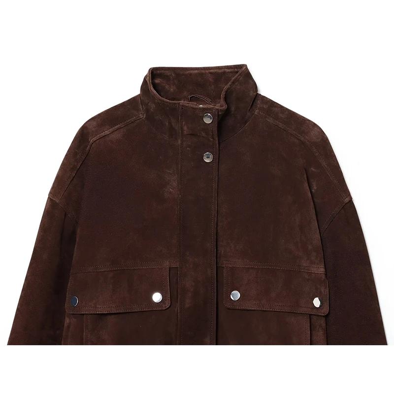 Vestes d'automne pour femmes, nouvelle mode, grande poche, élégantes, amples et chaudes, manteaux Ch