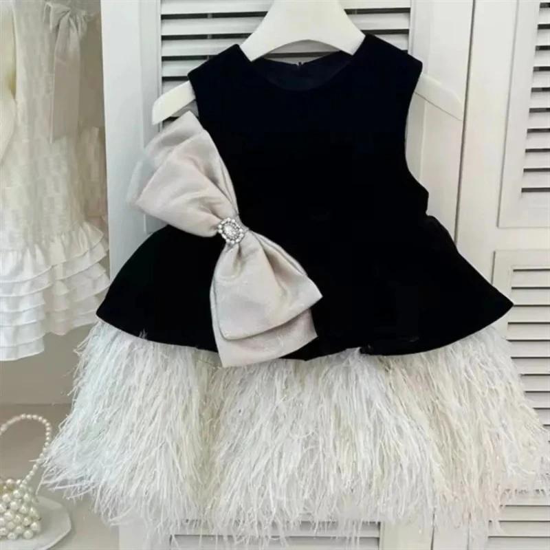 Robe de soirée formelle pour filles, costume de princesse pour enfants, idéale pour récital de piano