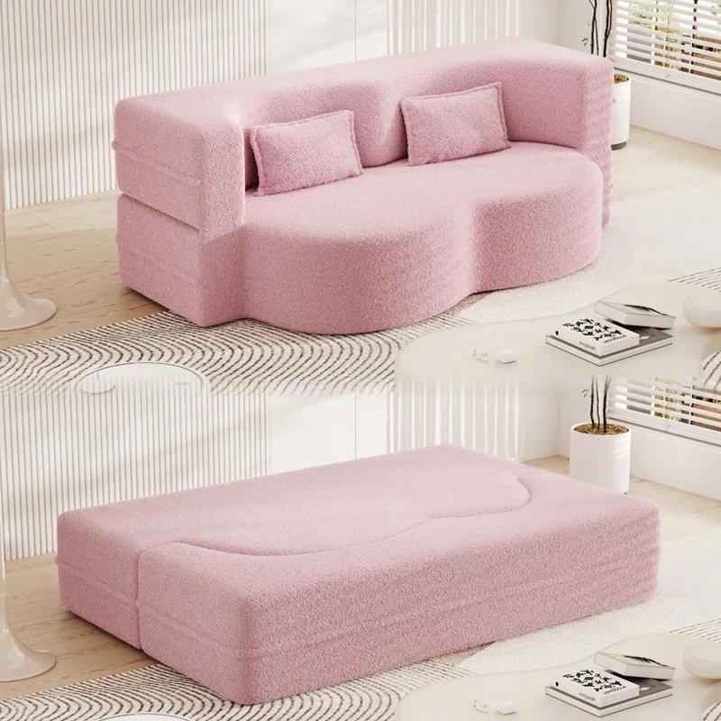 Canapé-lit Double confortable, petit canapé de salon à Double usage, canapé-lit pliable à Compressio