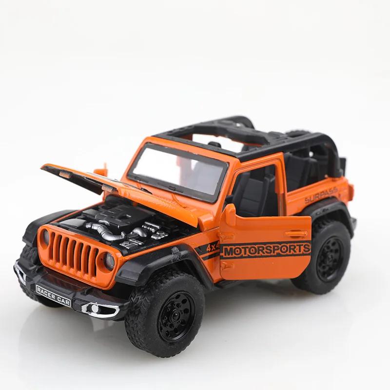 (Bagged) Véhicule tout-terrain Wrangler convertible 1/36, métal moulé sous pression, jouet pour garç