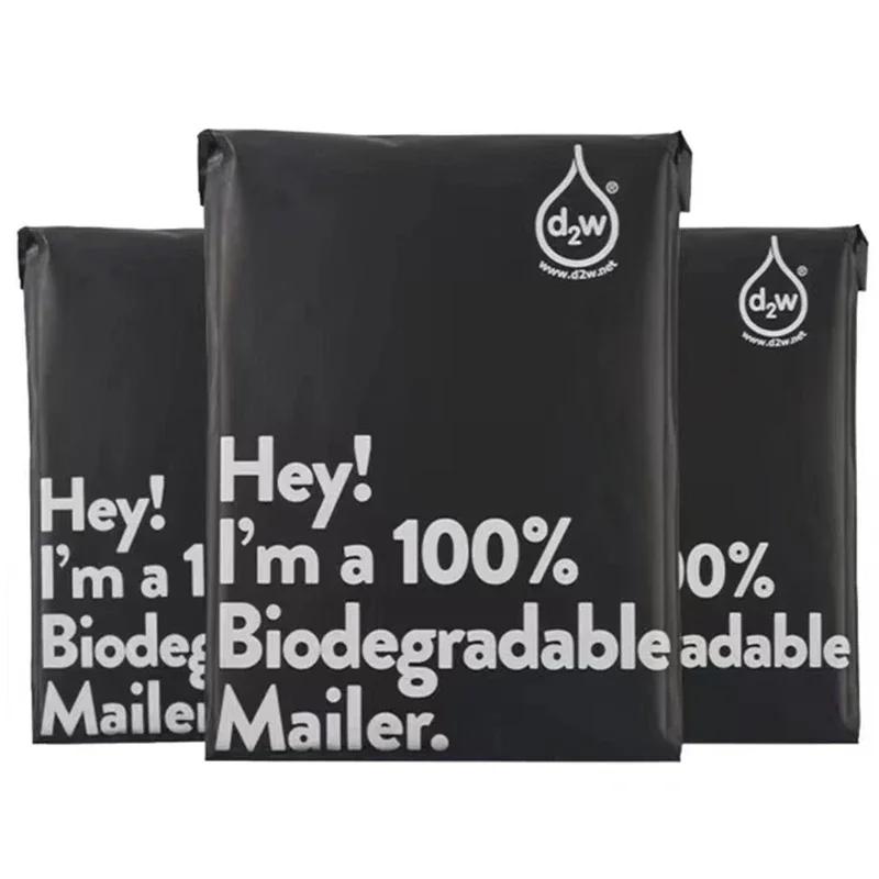 Sacs d'expédition biodégradables D2W 100%, pochette postale auto-adhésive Express, pochette étanche 