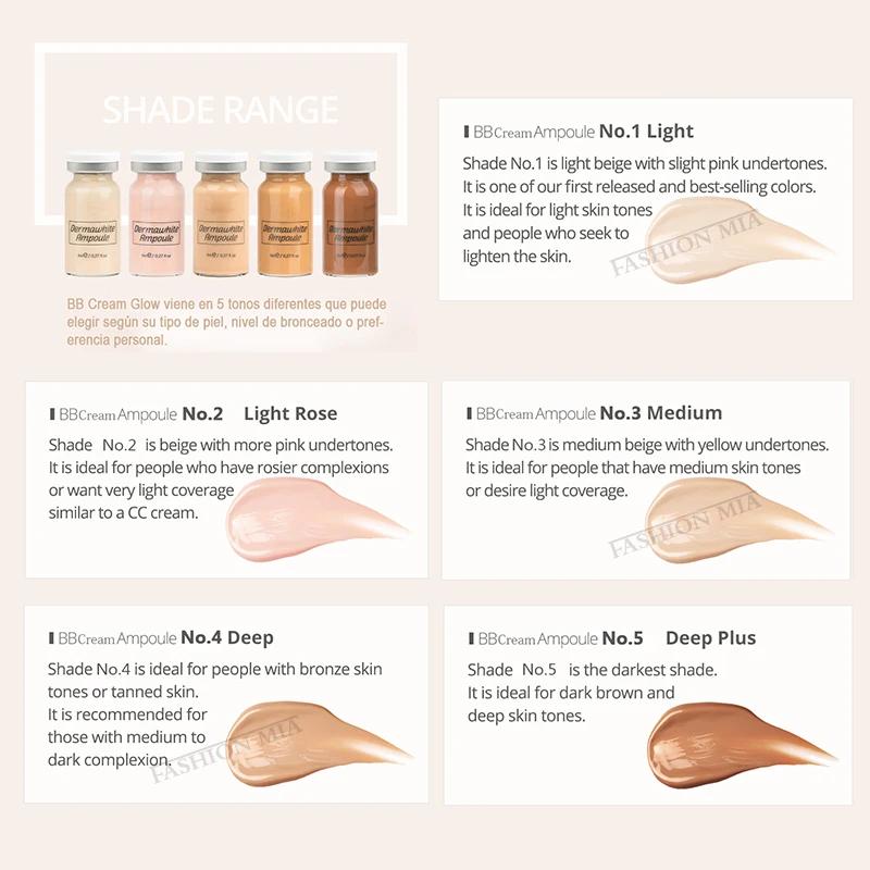 Corée 8ml saumon ADN BB crème lueur démarreur sérum Kit fond de teint blanchissant hydratant rajeuni