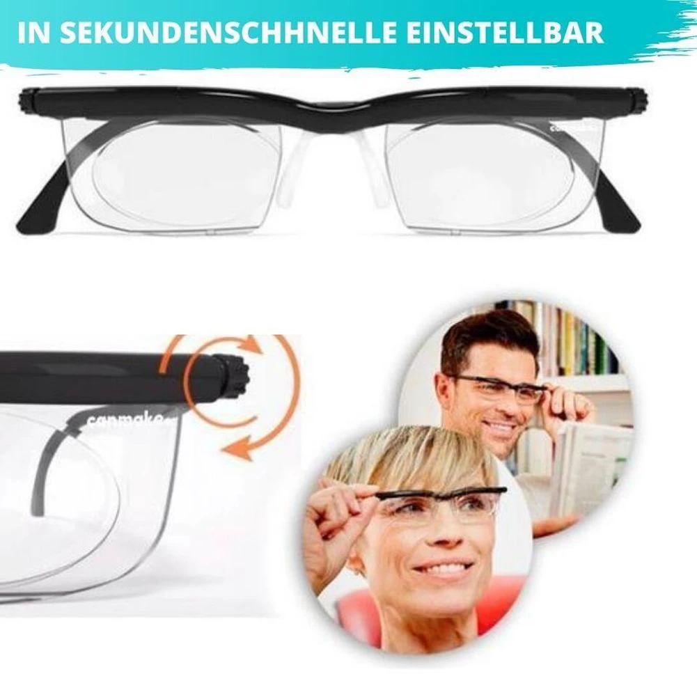 -6D à + 3D degrés réglables lunettes de lecture mise au point Variable Distance myopie presbytie lun