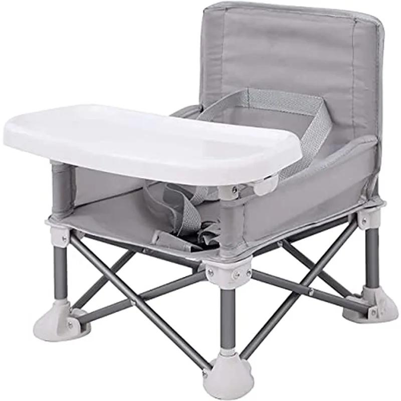 Siège rehausseur portable pliable pour bébé - Chaise de salle à manger et plage - Voyage et repas
