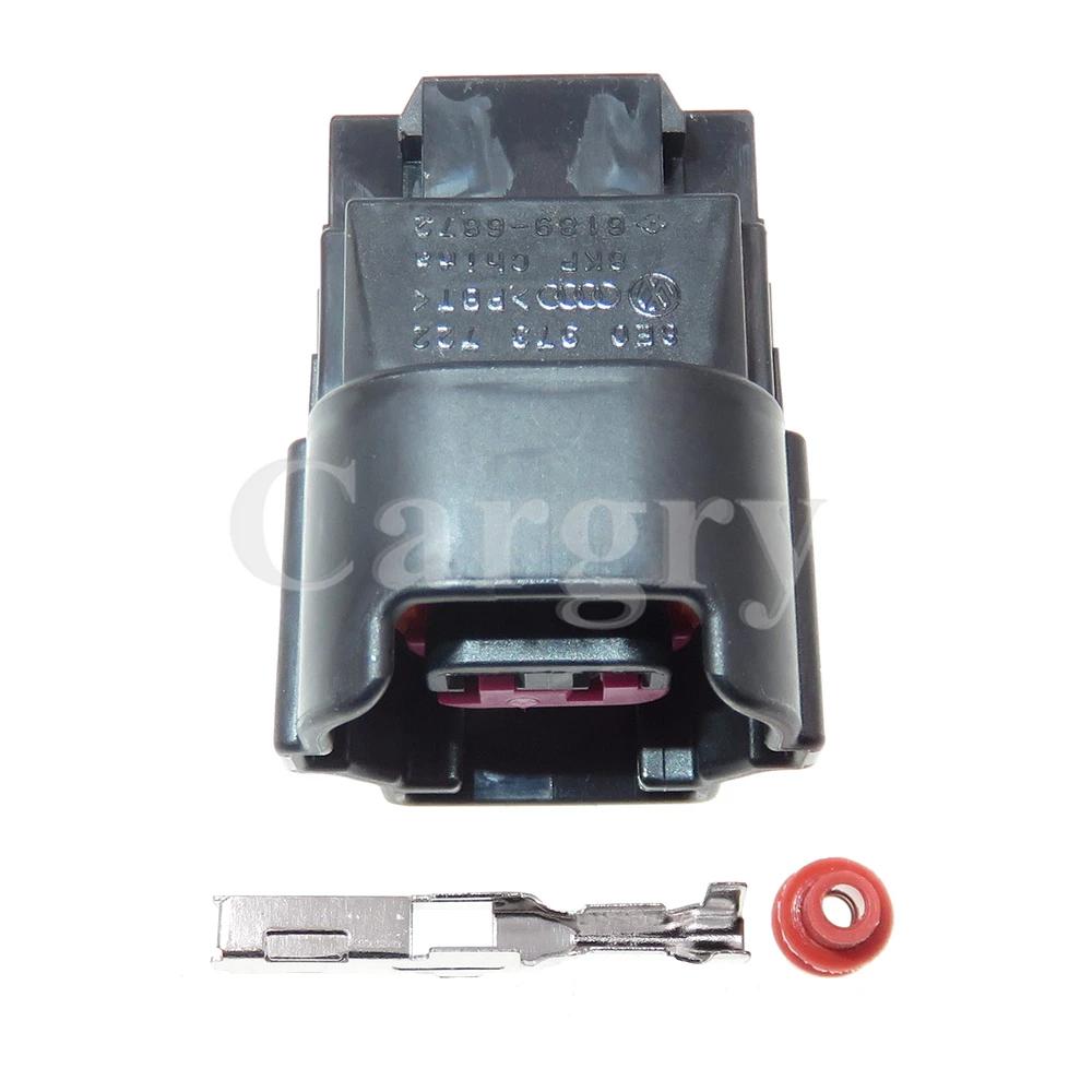 1 Set 2P 8E0973722 6189-6872 Voiture Connecteur De Fil Électrique Automatique Prise Étanche pour VW 