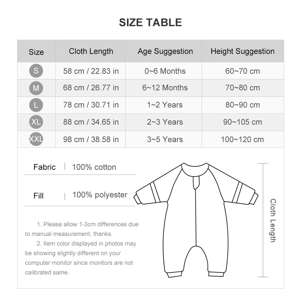 Sac de Couchage à Manches Perfectes pour Bébé de 1 à 4 Ans, Vêtements de Nuit Chauds d'Hiver avec Fe