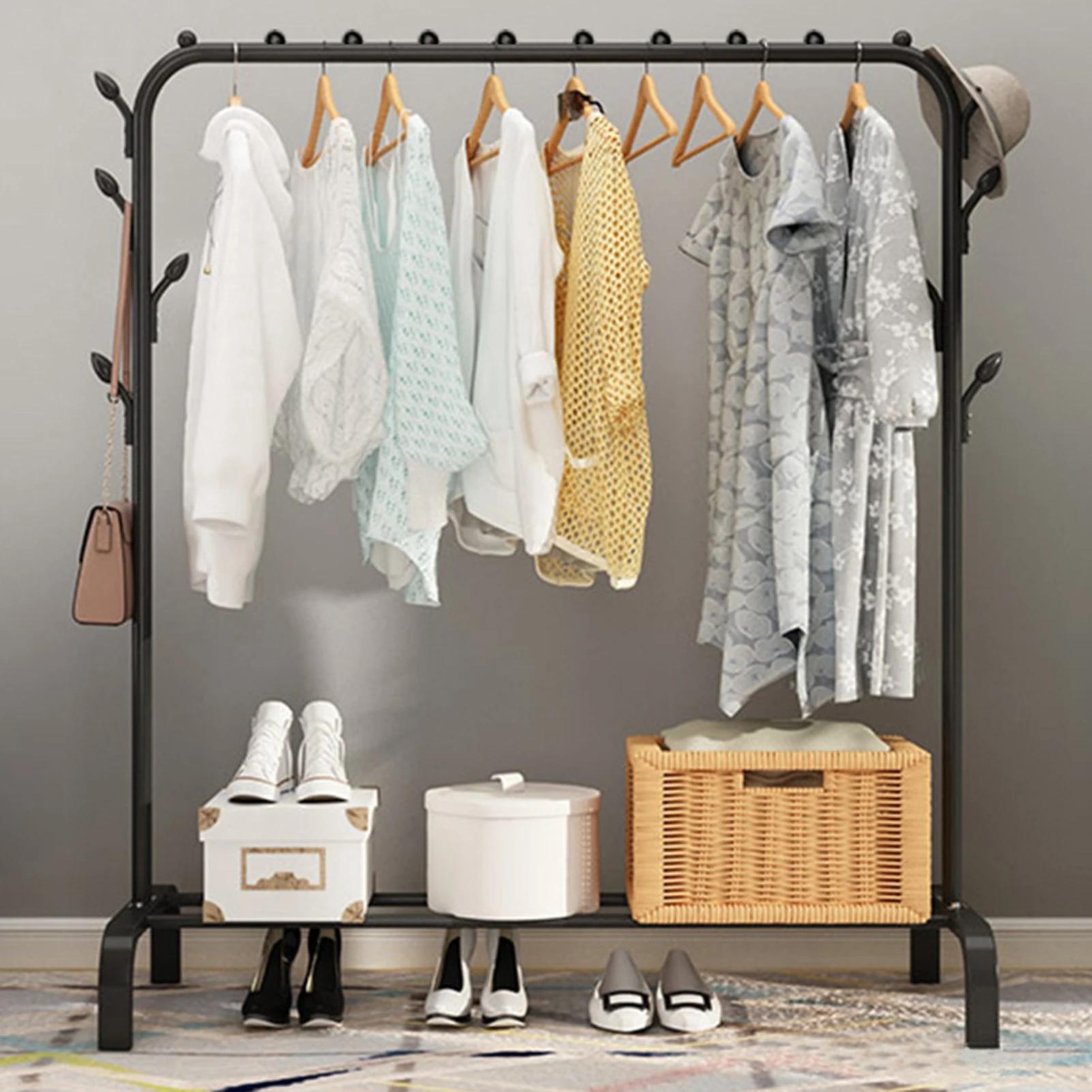 Table de nuit T1 pour vêtements, rangement pour manteau, chambre à coucher, étagère de rangement pou
