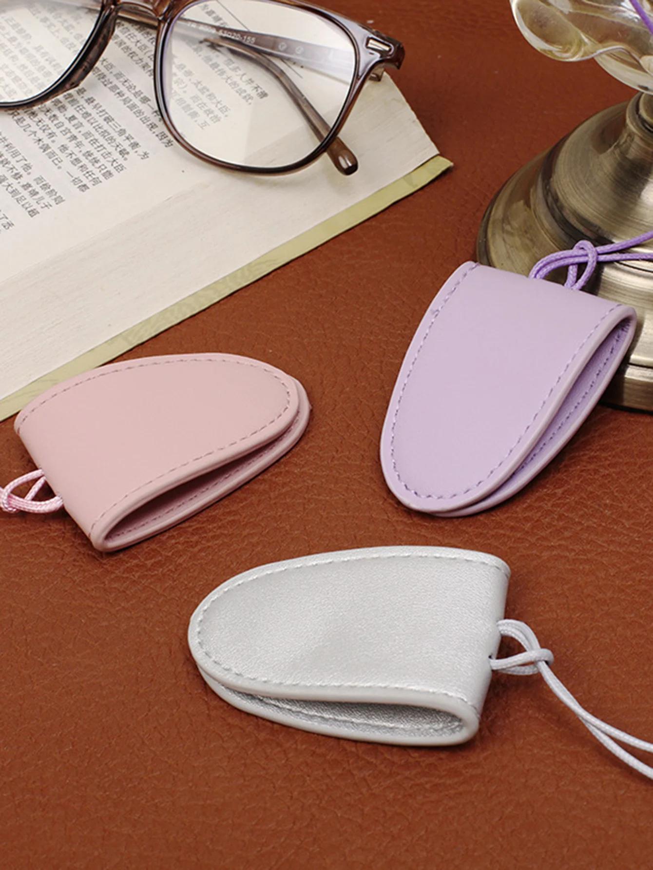 MIYIN portable suspendu cou lunettes sac de rangement pendentif en cuir PU voyage lunettes de soleil