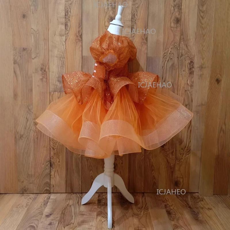 Nouvelle Robe de Princesse Rouge 2026 pour Filles, Robe de Soirée Formelle à Paillettes et Tutu, Cos