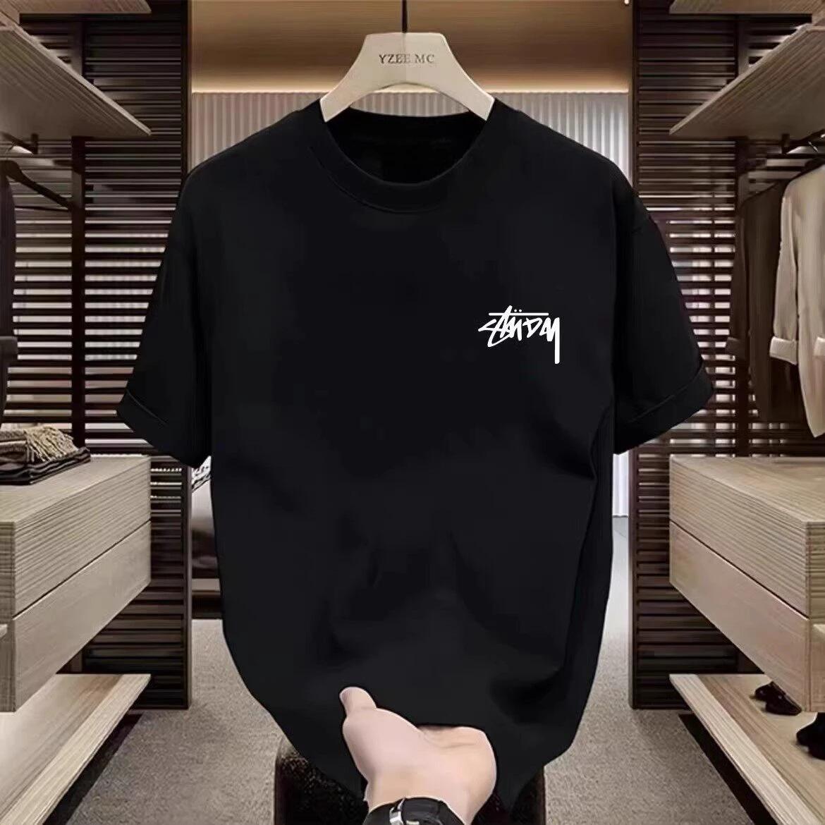 T-shirt décontracté de marque tendance avec logo graffiti amusant, haut de gamme pour hommes et femm