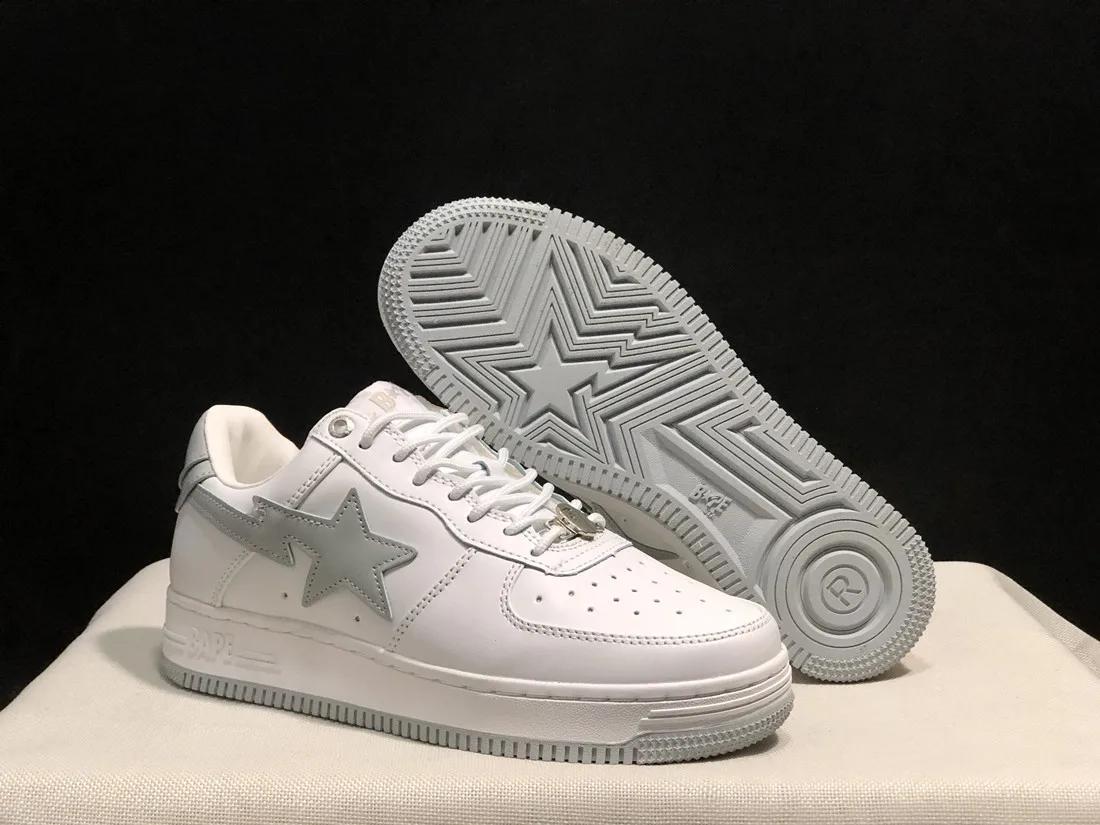 A BATHING APE Chaussures de sport basses STA Shark pour hommes et femmes, style BapeGoose unisexe, B