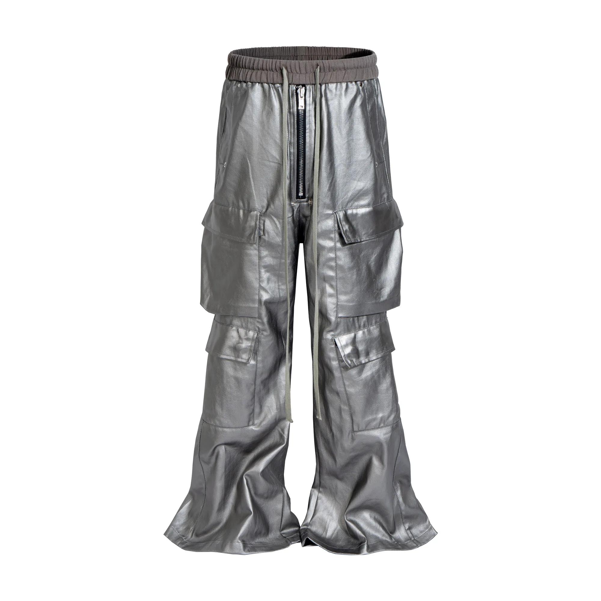 Owen Seak – pantalon Cargo pour hommes, Baggy, coupe ample, tactique, cordon de serrage, taille élas