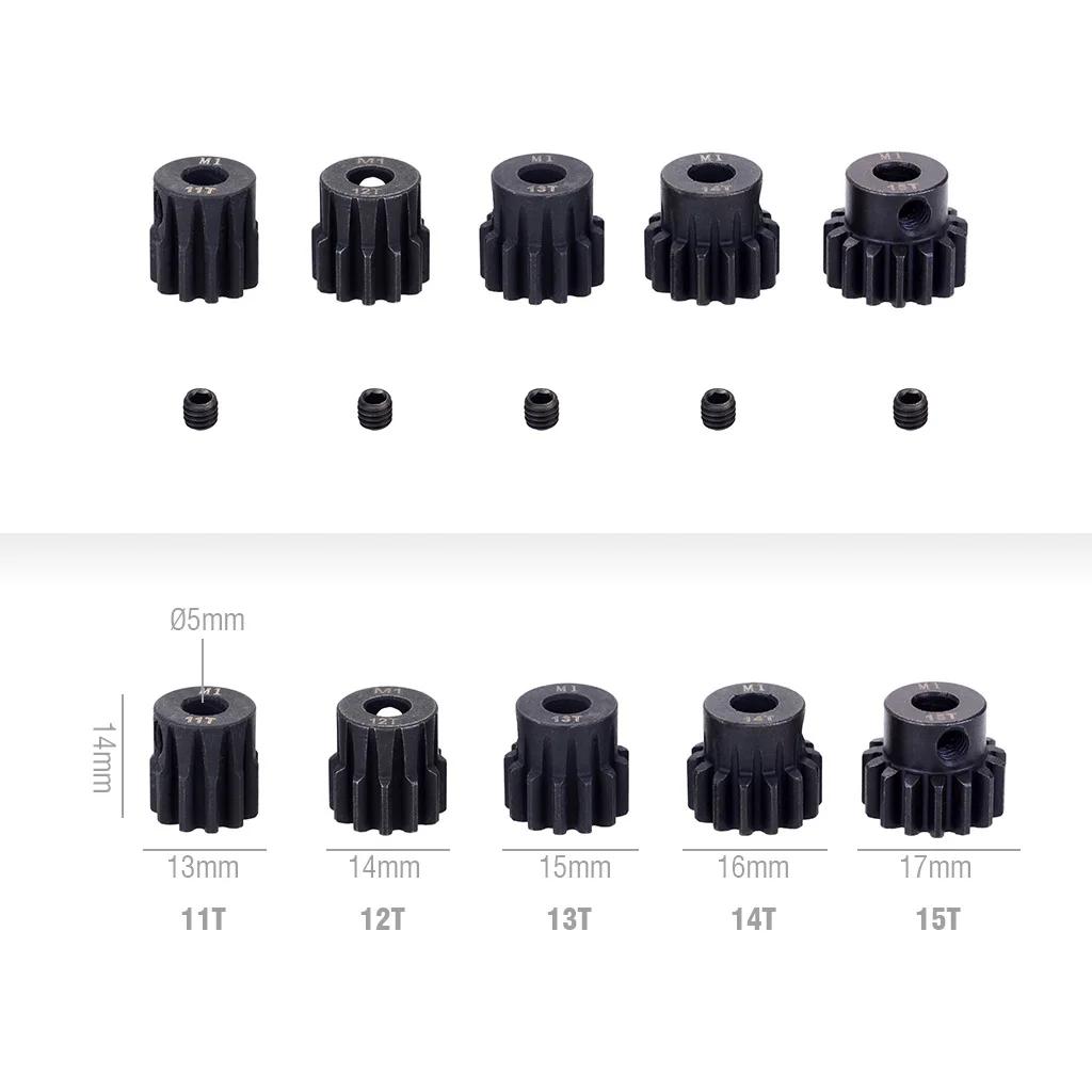 M1 5mm 11T 12T 14T 15T 17t 18t 20T 21t 22T 24T 25T 26T 28T 30T, pignon métallique en acier, engrenag