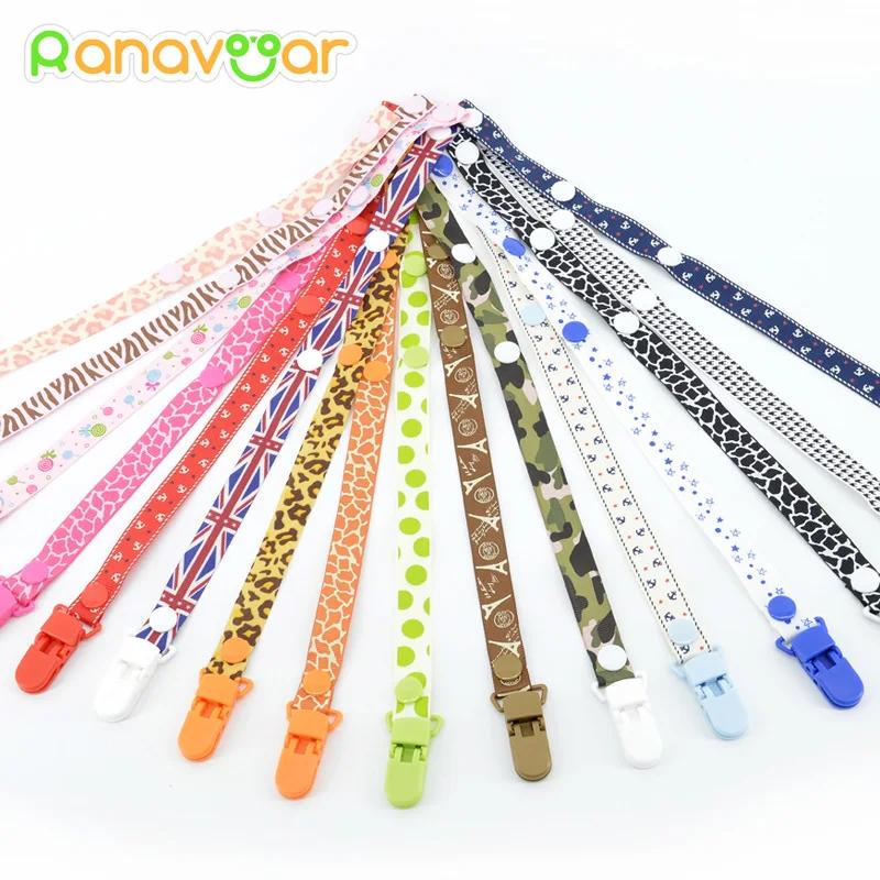 Attache-sucette pour bébé, chaîne pour sucette, ruban, Chupetas, support factice amusant, sangle de 