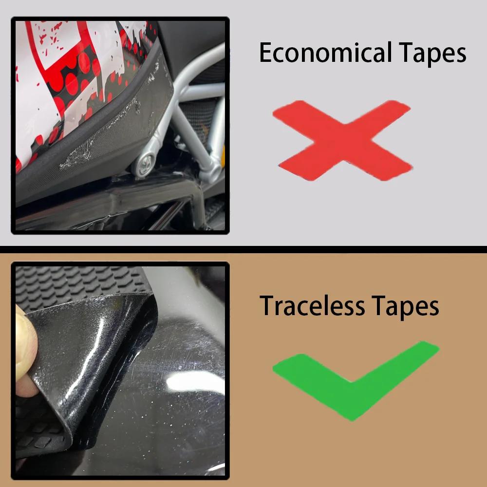Tapis de Traction pour réservoir de moto, autocollant antidérapant, protecteur de poignée au genou, 