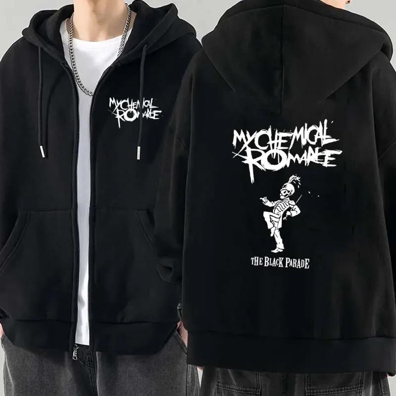 Hommes pulls à capuche de mode veste manteaux ma Romance chimique Mcr Dead sweat à capuche avec ferm