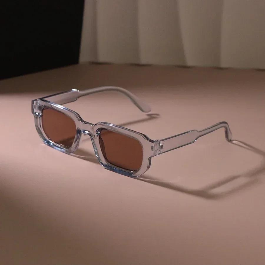 Lunettes de soleil rectangulaires pour hommes et femmes, lunettes de soleil décontractées, lunettes 