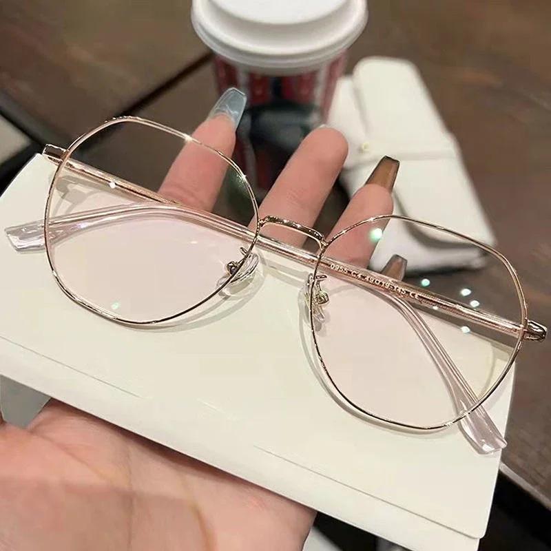 Lunettes de myopie de luxe classiques Vintage Anti-lumière bleue lunettes femmes hommes moins dioptr