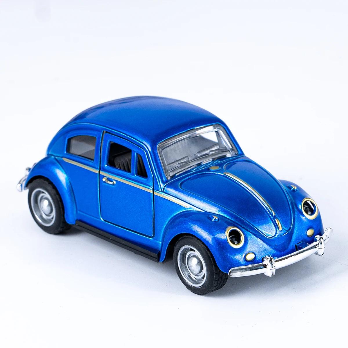 Classique 1: 36 tour alliage Double porte rétro coccinelle voitures modèle garçons et enfants jouets