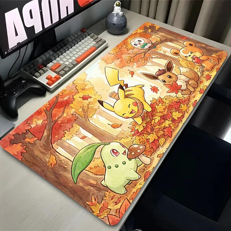 Tapis de souris XXL Pikachu pour Gamer, accessoires PC Gaming, tapis de clavier, tapis de souris de 