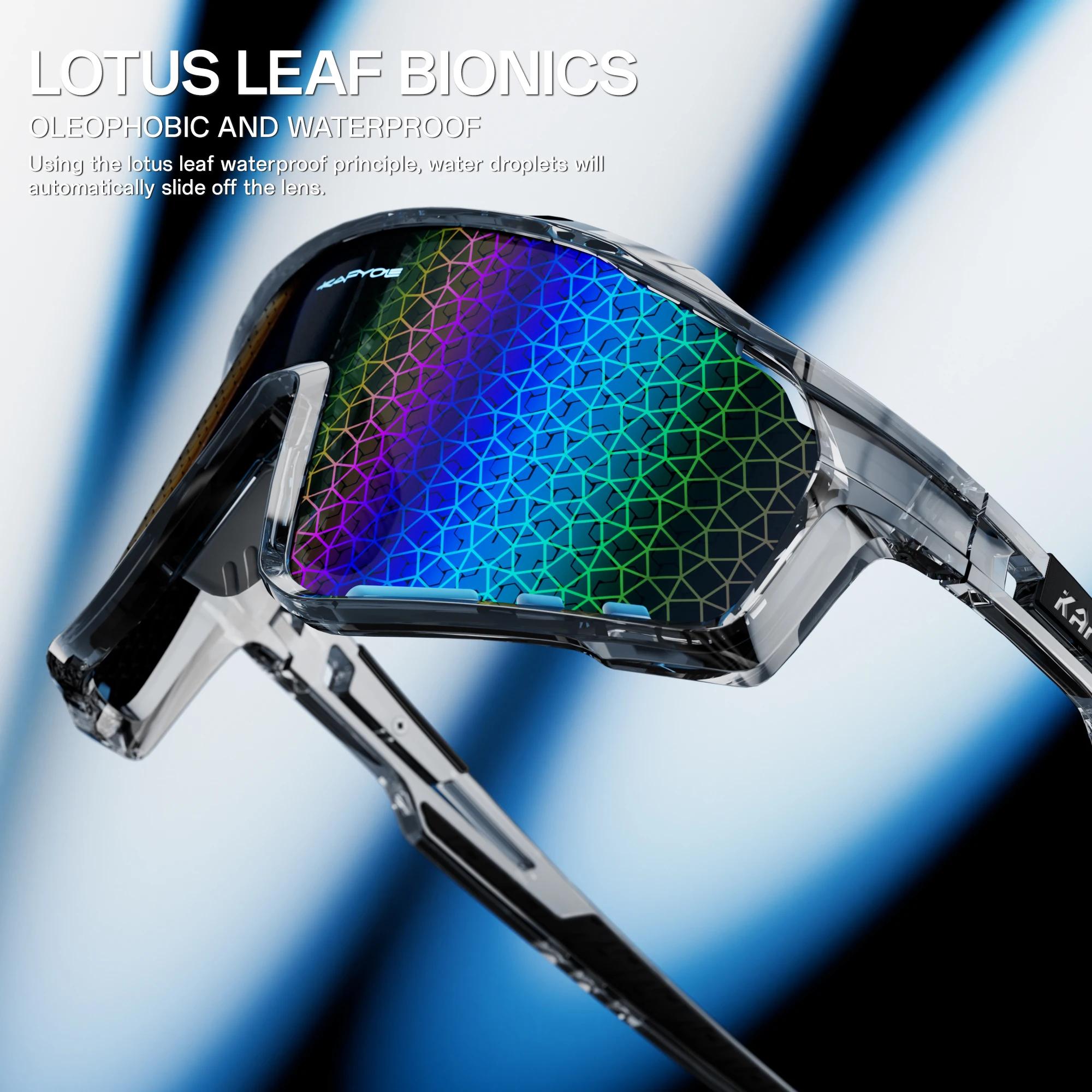 KAPVOE nouvelles lunettes de cyclisme en plein air vtt Sports de route lunettes de soleil de vélo lu