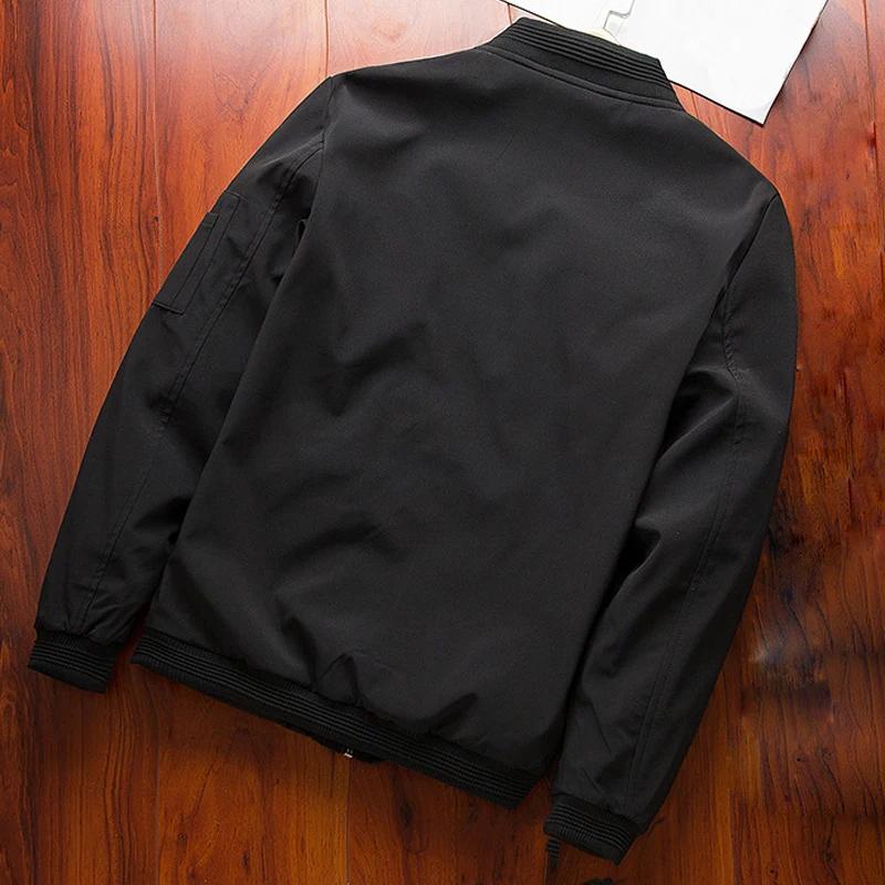 Hommes Bomber veste mince à manches longues vestes de baseball hommes coupe-vent fermeture éclair co