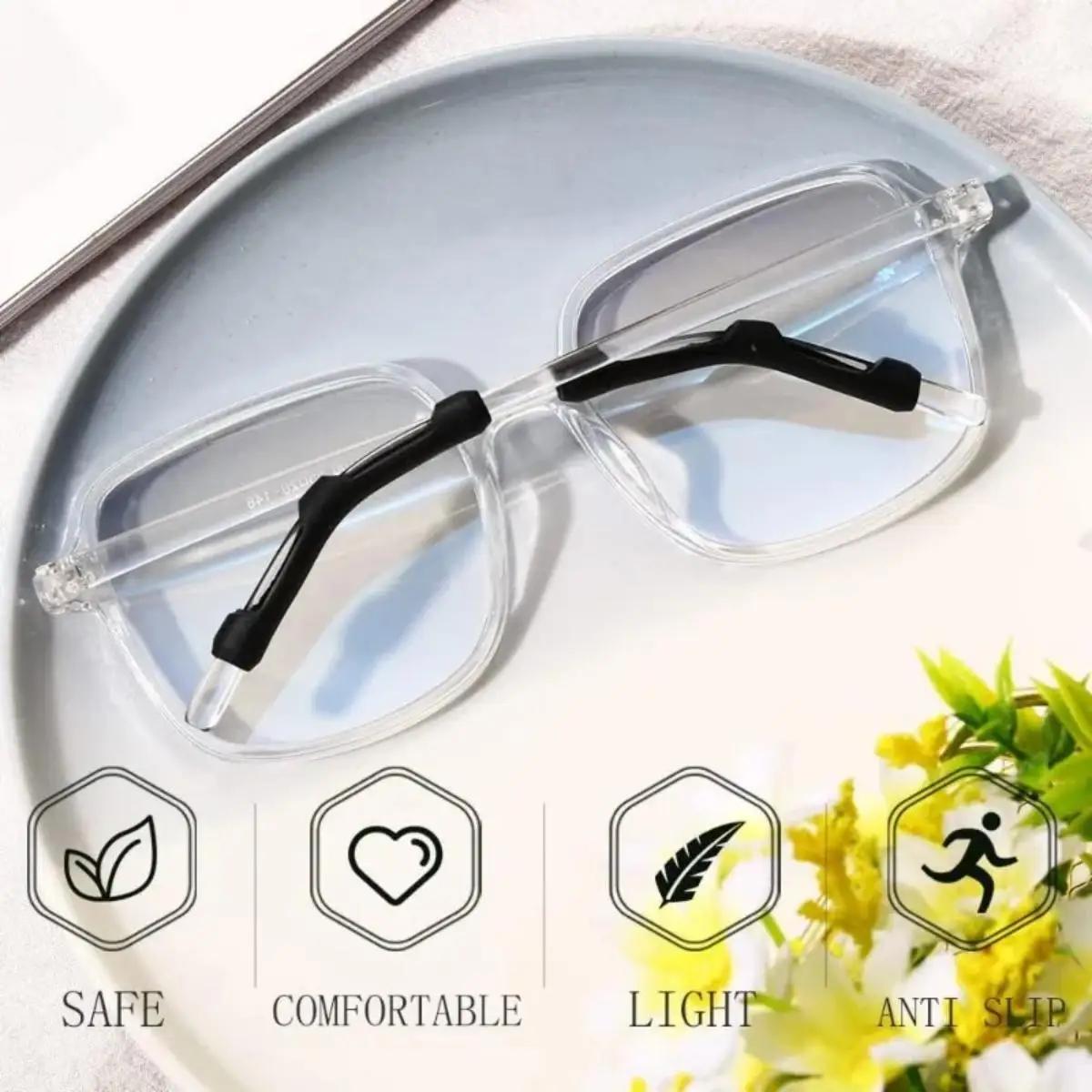 Manchon antidérapant en Silicone pour lunettes, cadre pour les yeux, jambe de traînée, support de cr
