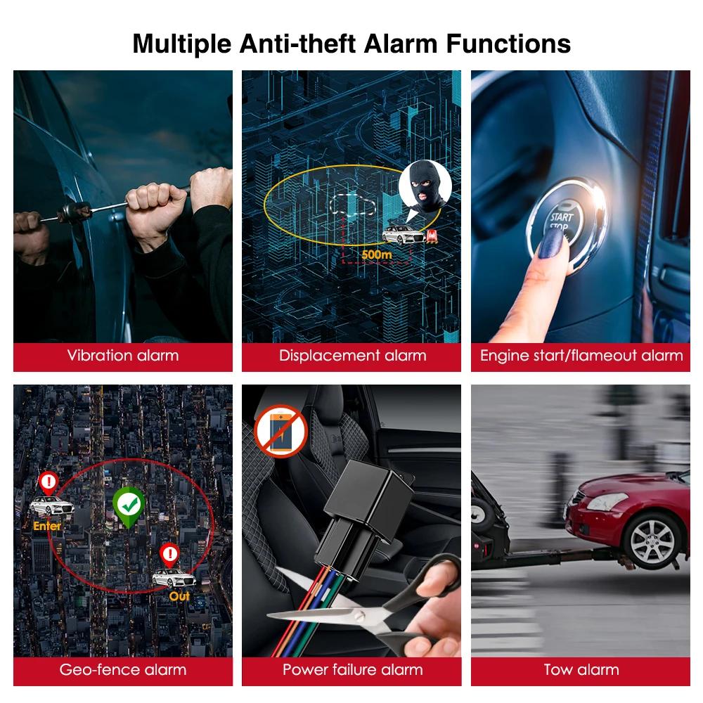 MiCODUS 4G GPS Tracker dispositif de suivi de voiture MV730G relais GPS moto coupure carburant 9-95V