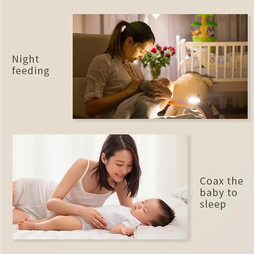 Machine à bruit blanc de sommeil rvb, 2 son apaisant, tactile, Rechargeable, veilleuse LED, Audio re