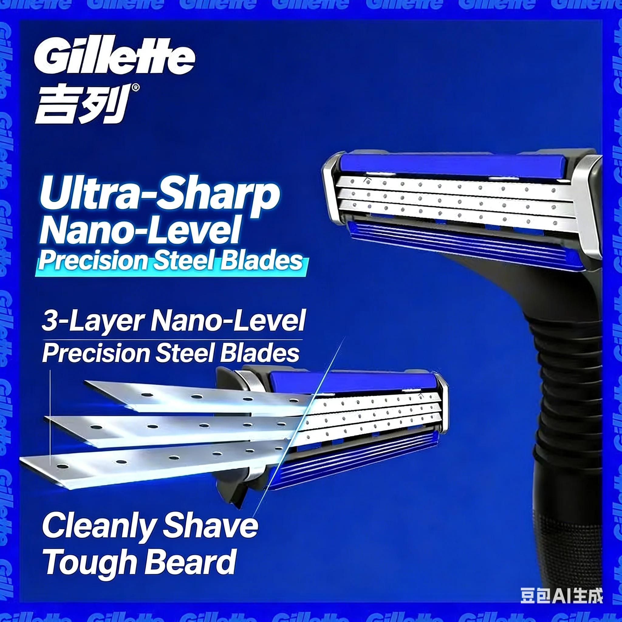 Lames de rasoir de rechange Gillette Vector 3 Premium pour rasoirs de sécurité, pour hommes, épilati