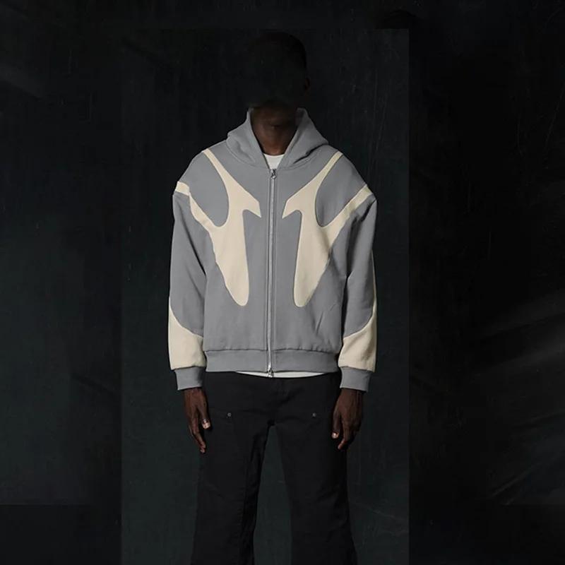 Sweat à capuche à motif diable imprimé avec lettres rétro américaines, Y2k, Harajuku, décontracté, p