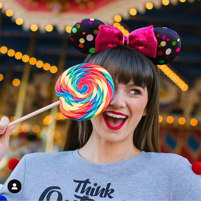 Disney Mickey Minnie oreilles Mulan bandeau oeufs de pâques cheveux cerceau Cosplay bandeau Disneyla