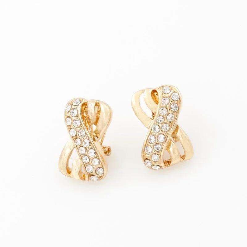 Ensemble de bijoux plaqués or 18 carats, collier ras du cou africain de dubaï, boucles d'oreilles, b