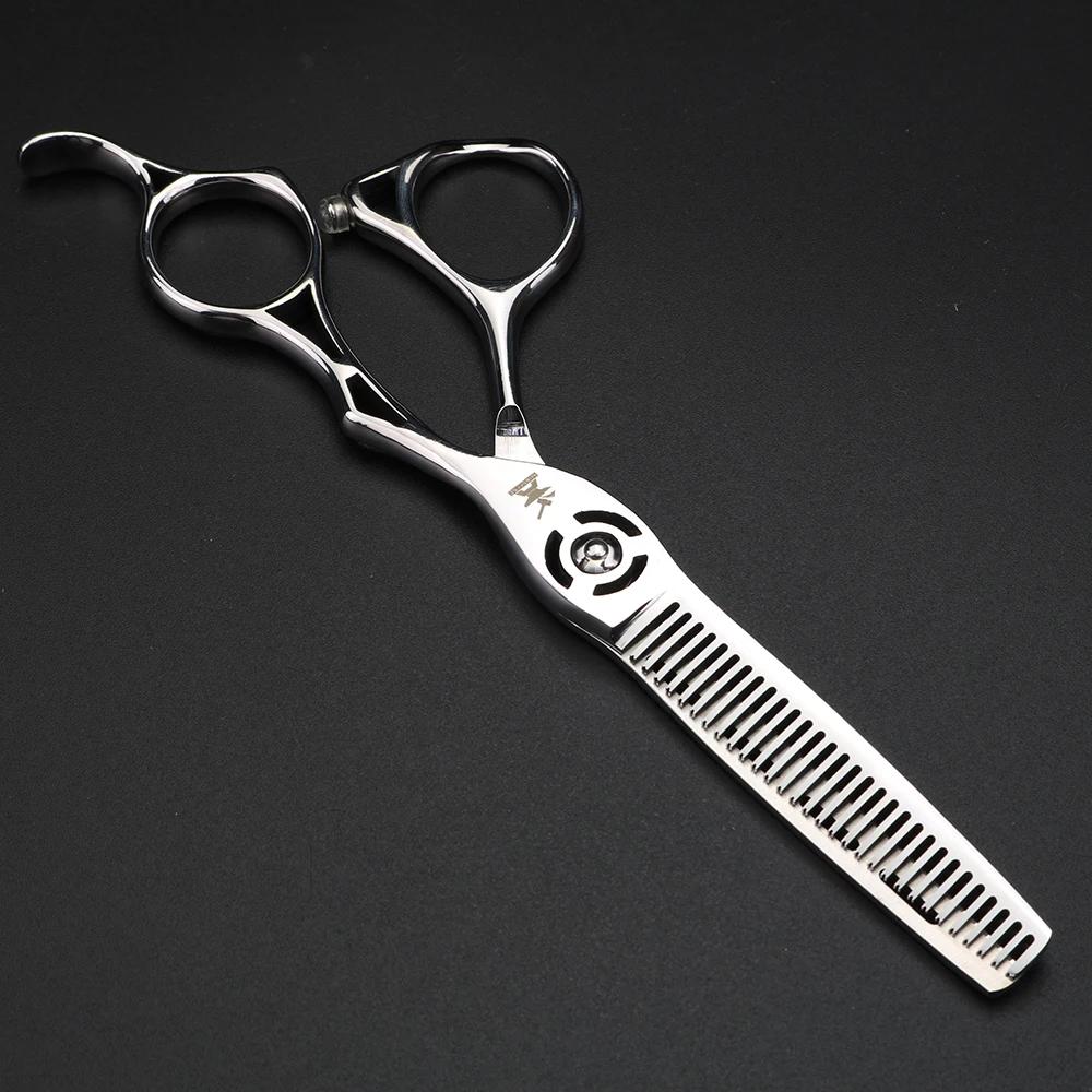 XUANFENG – ciseaux à manche creux de 6 pouces, ciseaux de coupe de coiffeur et ciseaux fins en acier