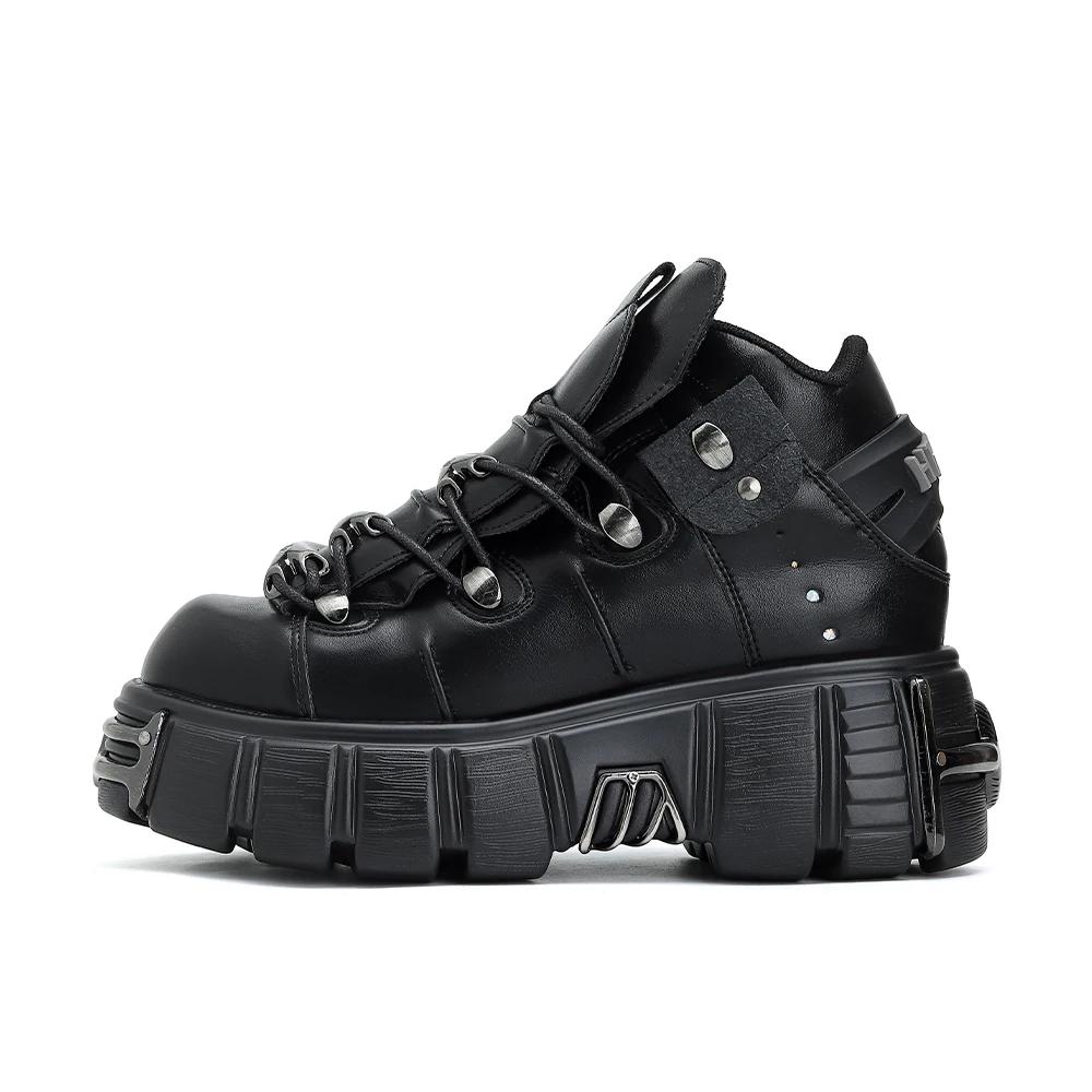 Chaussures à lacets pour femmes, nouveau Style Punk, hauteur du talon de 6CM, chaussures à plateform