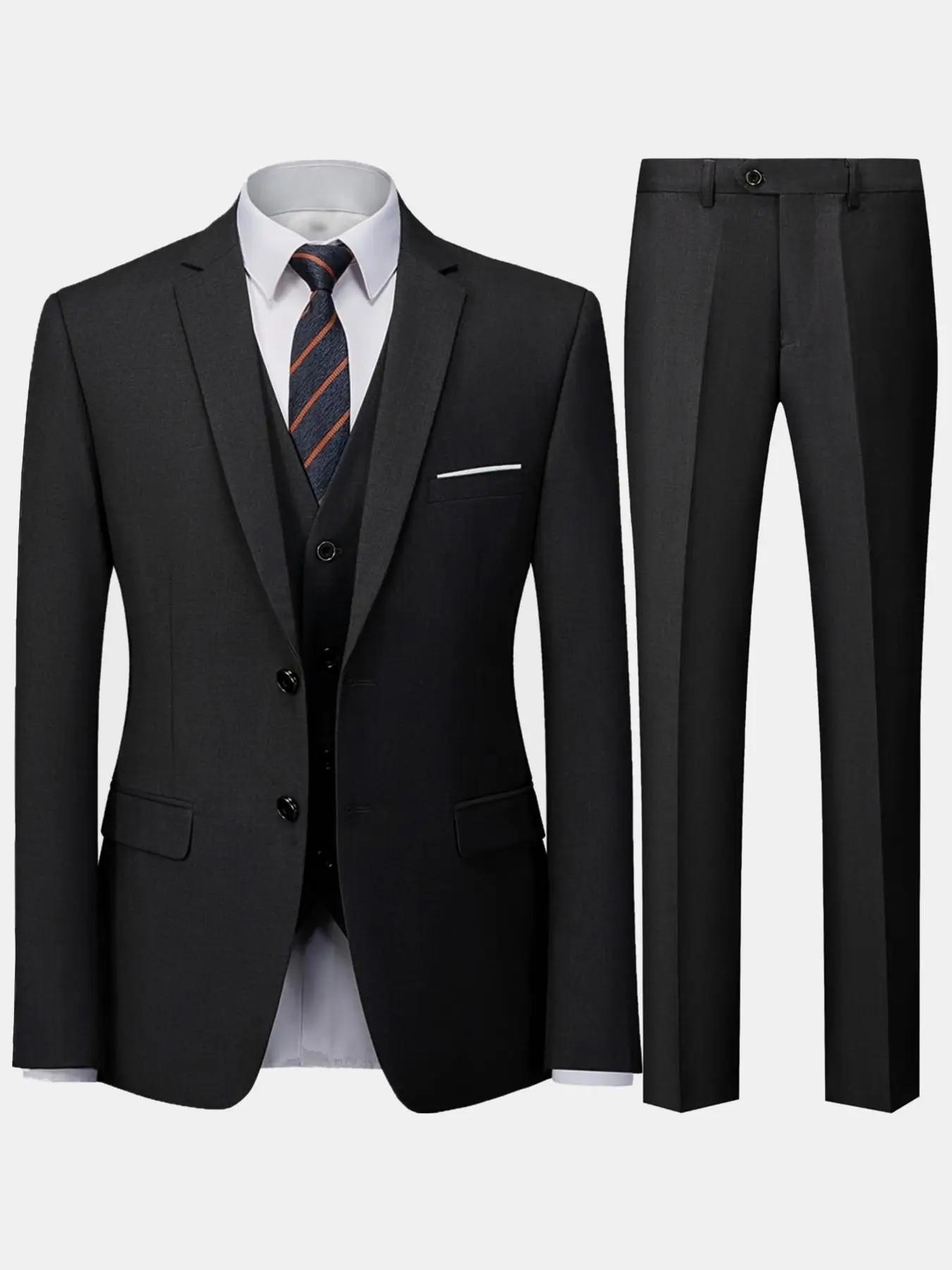 Ensemble de costume 2 pièces bordeaux pour homme (blazer + pantalon uniquement, gilet non inclus), v