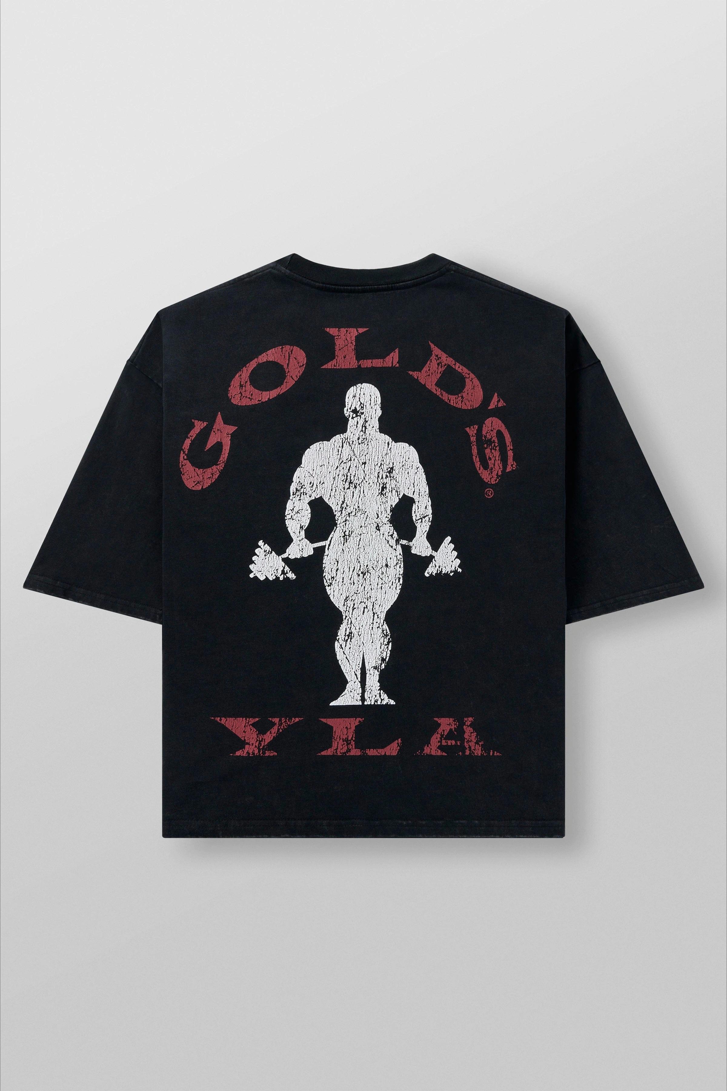 T-shirt imprimé grande taille pour homme Golds Gym New Age 2026 - Convient pour les entraînements qu