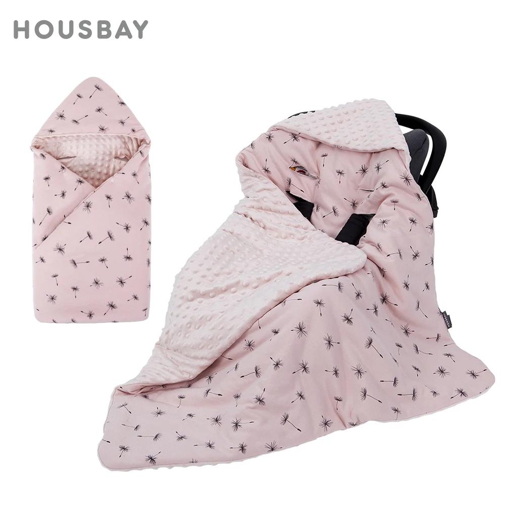 Couverture pour nouveau-né avec capuche, coupe-vent, Go à l'extérieur, chaude et Portable, panier, s