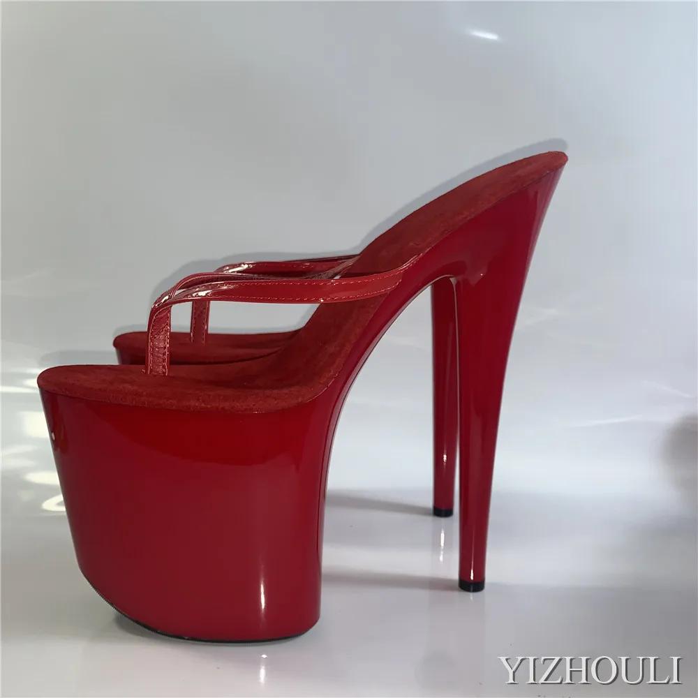 Tongs de Princesse à Talons Aiguilles Sexy de 15 à 20 cm, Chaussures de Boîte de Nuit Personnalisabl