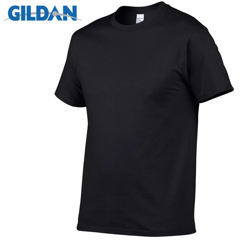 Gildan-T-Shirt à manches courtes pour homme, 100% coton, résistant, confortable et respirant, vêteme
