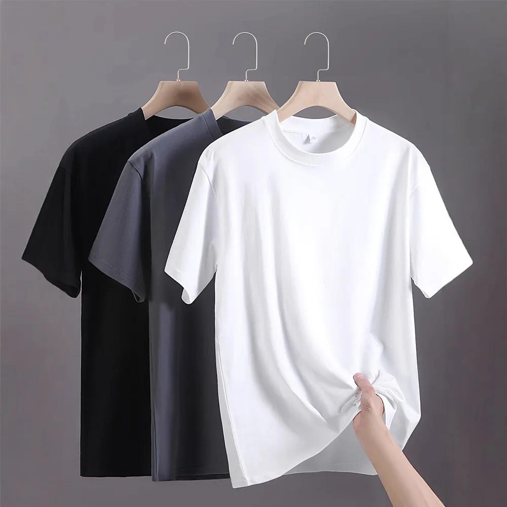 T-shirts pour hommes 2025 été surdimensionné coton T-Shirt décontracté haute qualité manches courtes