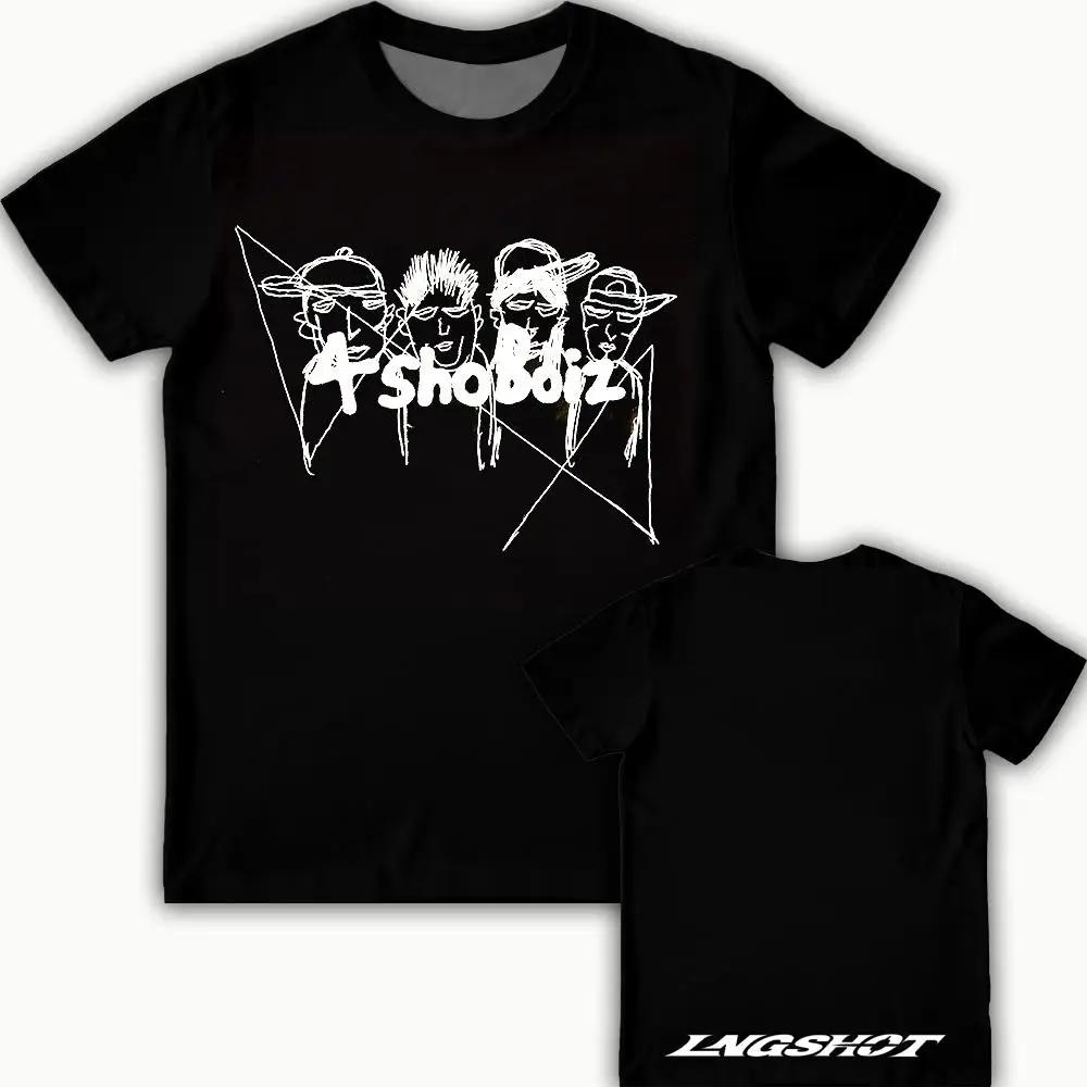 Nouveau T-shirt LNGSHOT Kpop Jay Park 2026 – Style Urbain Estival, Manches Courtes, Tendance Hip Hop