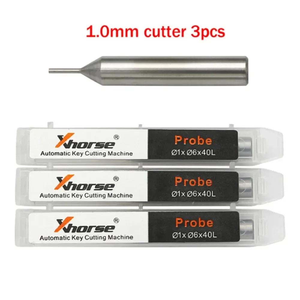 Sonde de fraise 1.0mm 1.5mm 2.0mm 2.5mm, 3 pièces, pour Xhorse CONDOR XC MINI Plus Dolphin XP-005 XP