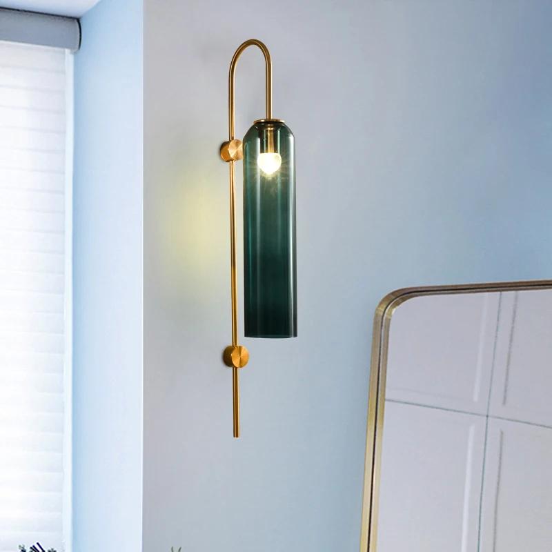 Applique Murale LED en Verre au Design Nordique Moderne, Luminaire Décoratif d'Nik, Idéal pour une C