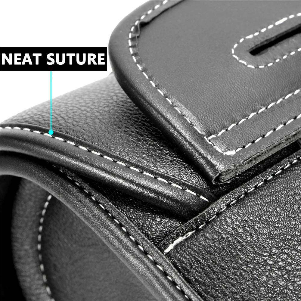 Sacoches de moto universelles, sac de fourche, pochette de bagage en cuir PU, sac à outils latéral, 