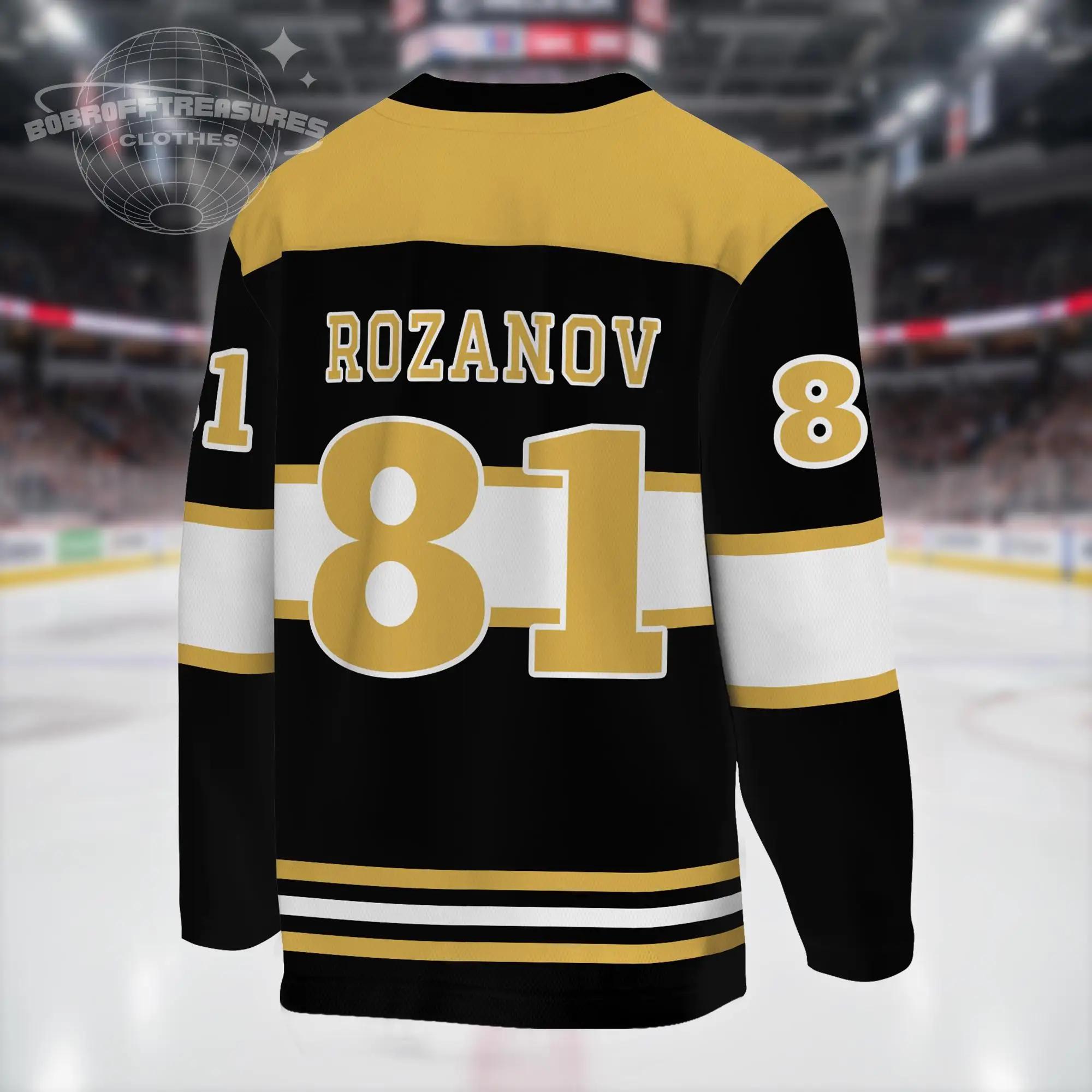 Maillot de hockey inspiré de la rivalité, maillot de hockey Ilya Rozanov Shane Hollander, t-shirt, m