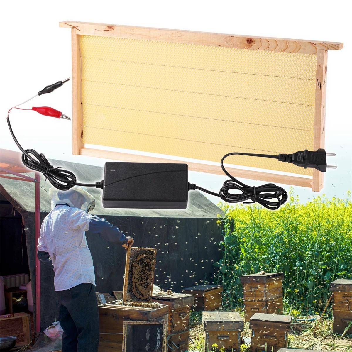 1 ensemble d'unité de chauffage de ruche électrique intégrée, cadre de ruche électrique intégré pour