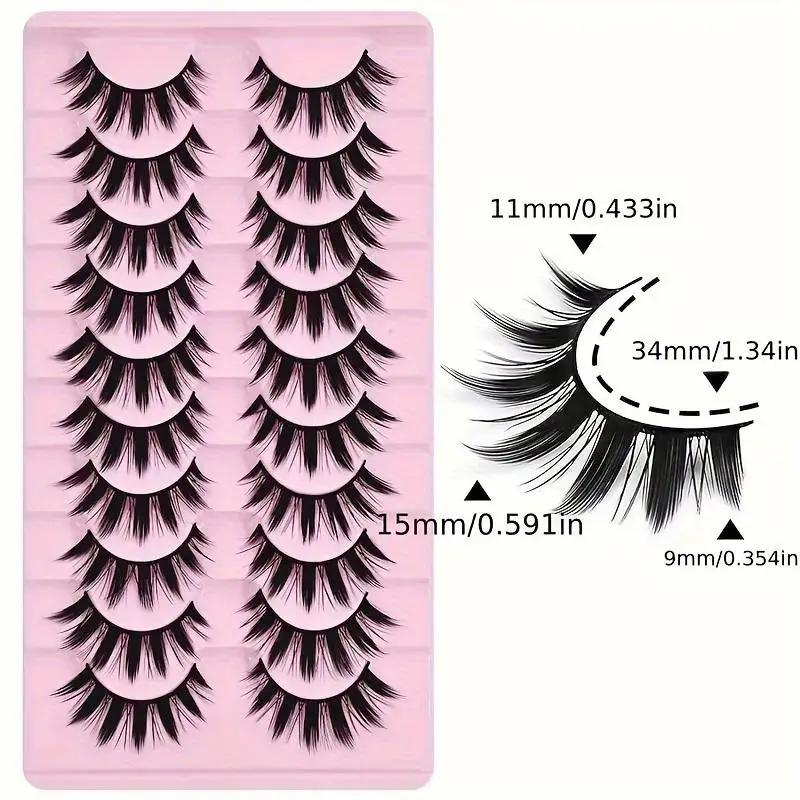 Outils de maquillage épais pour les yeux, 2 boîtes de 20 paires d'extensions de légumineuses et de p