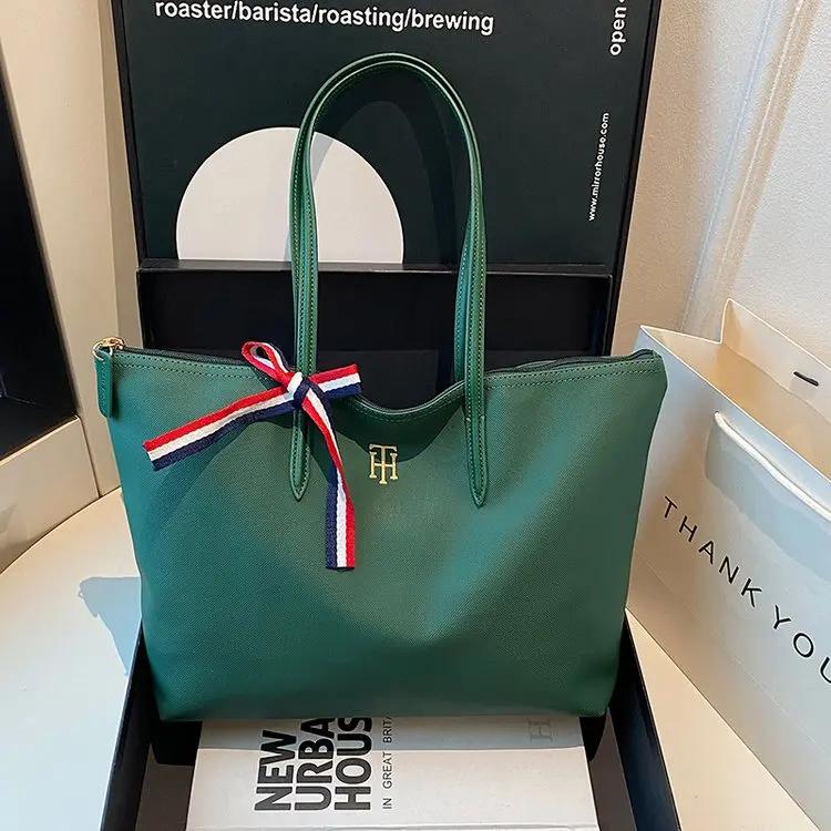 Sac à langer élégant pour femmes : grand sac fourre-tout en cuir simple, sac messager vintage tendan